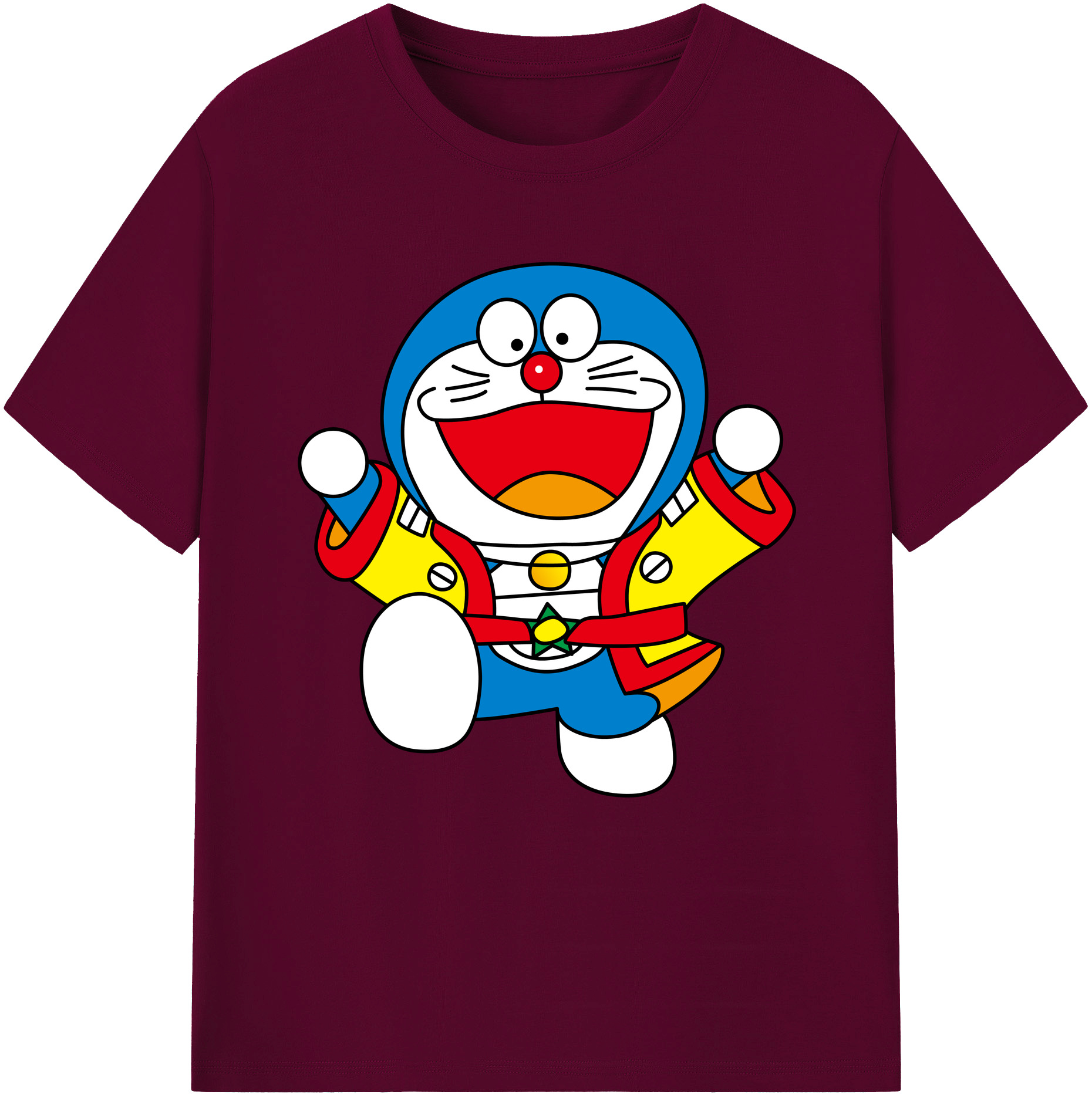 （画像用） ドラえもん Doraemon レディースカジュアルプリントTシャツ（綿100％）